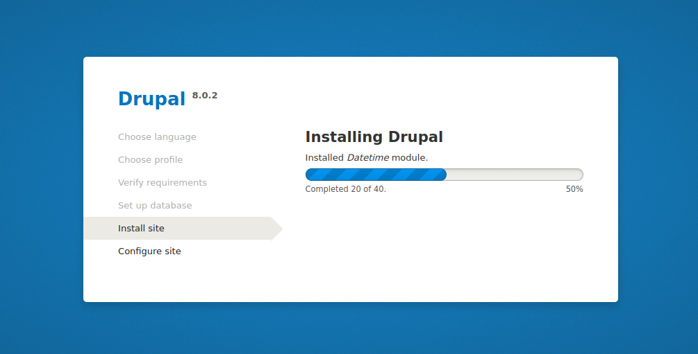 Installation process