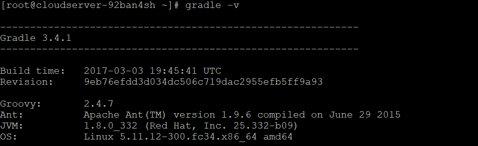 install Gradle on Fedora