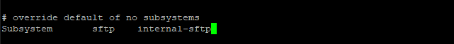 command output