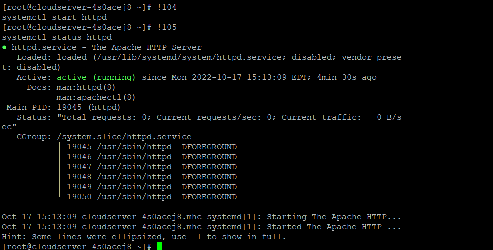 service running stat