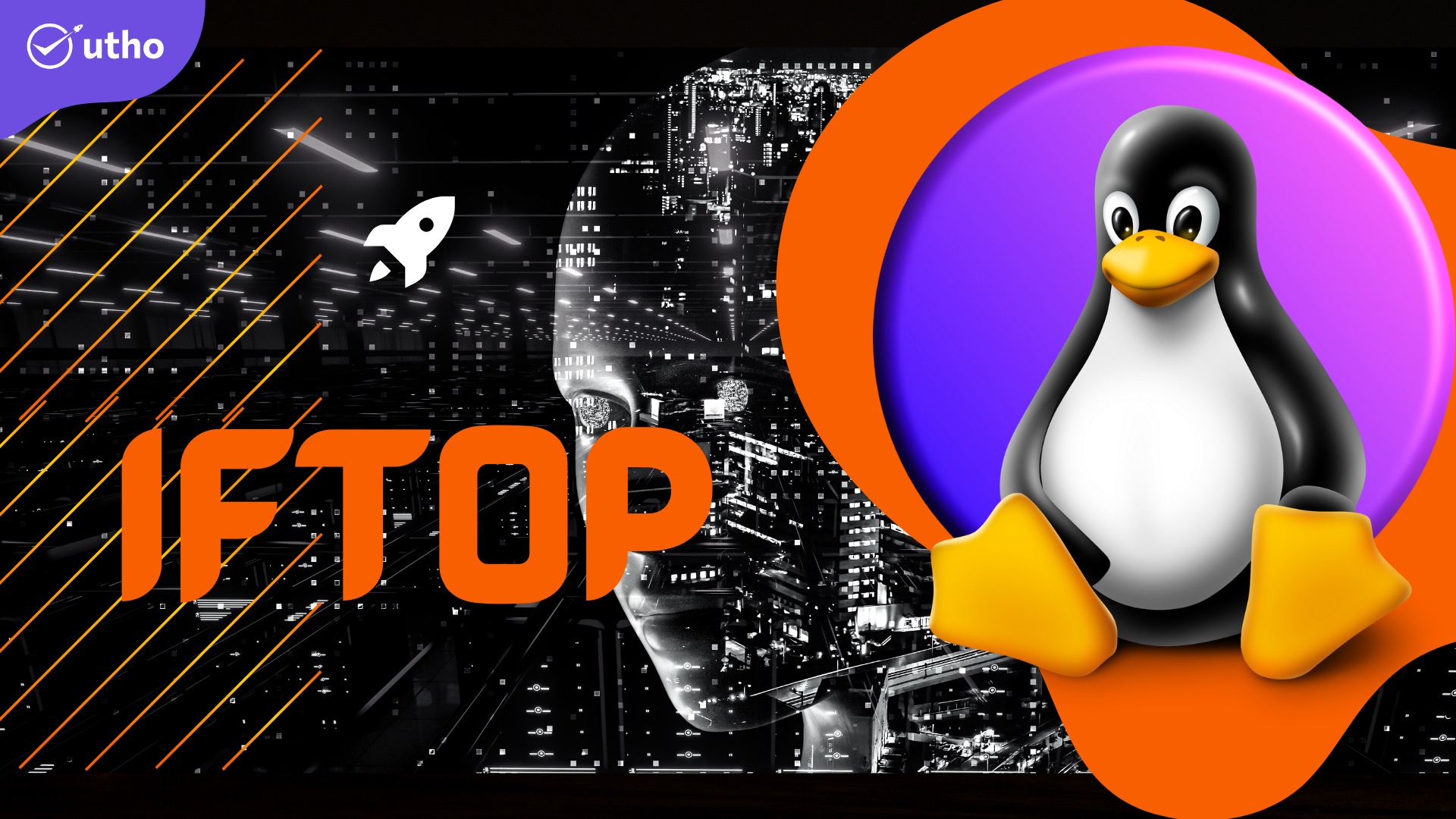 After installation of iftop, the output