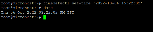 timedatectl