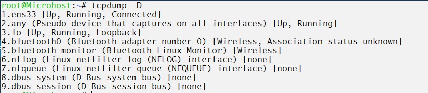 list available ports