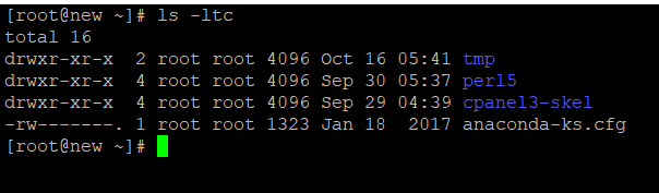List Files According to Last Modification Time