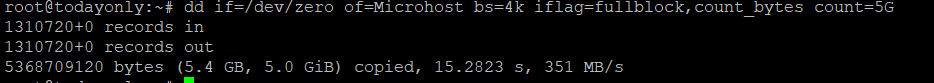 command output 
