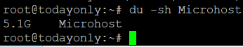Make a Large File in Linux - command output 