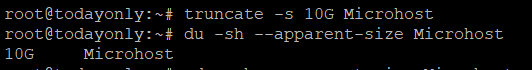command output 
