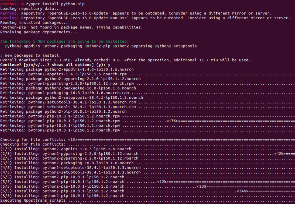 install python-pip