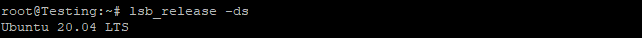 command output