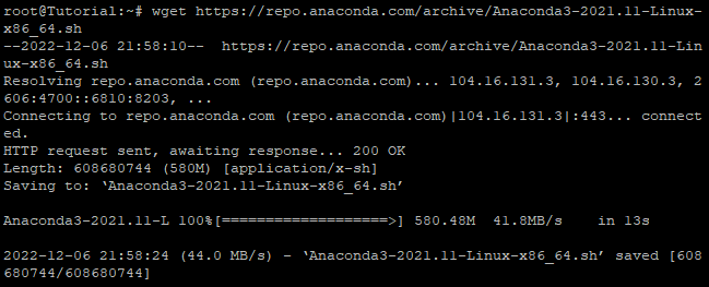 command output
