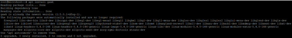 package installing 