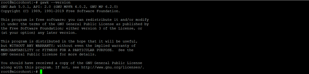 installed package version