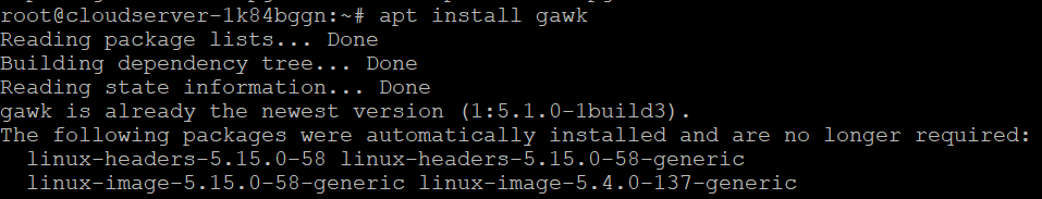 How to install Gawk on Ubuntu 22.04
