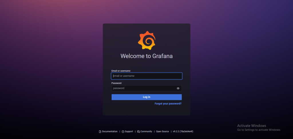 command output