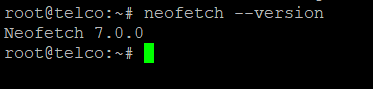 neofetch package version