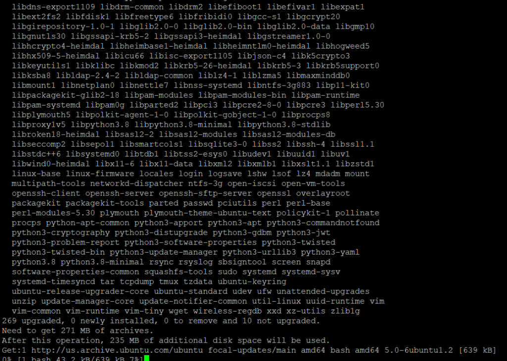 upgrade server ubuntu
