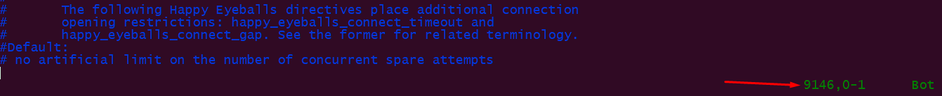 length of config file