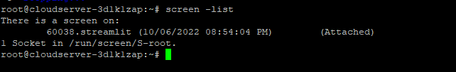 command output