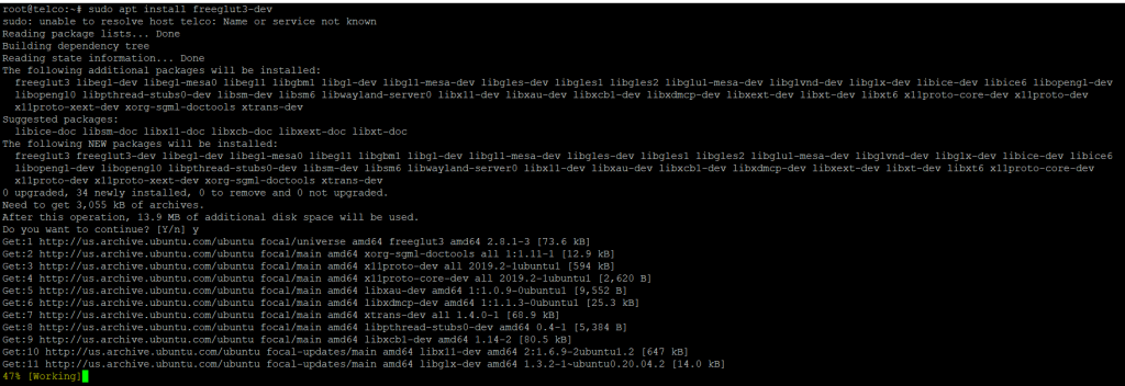 installing package 