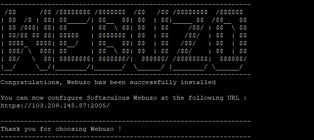 command output