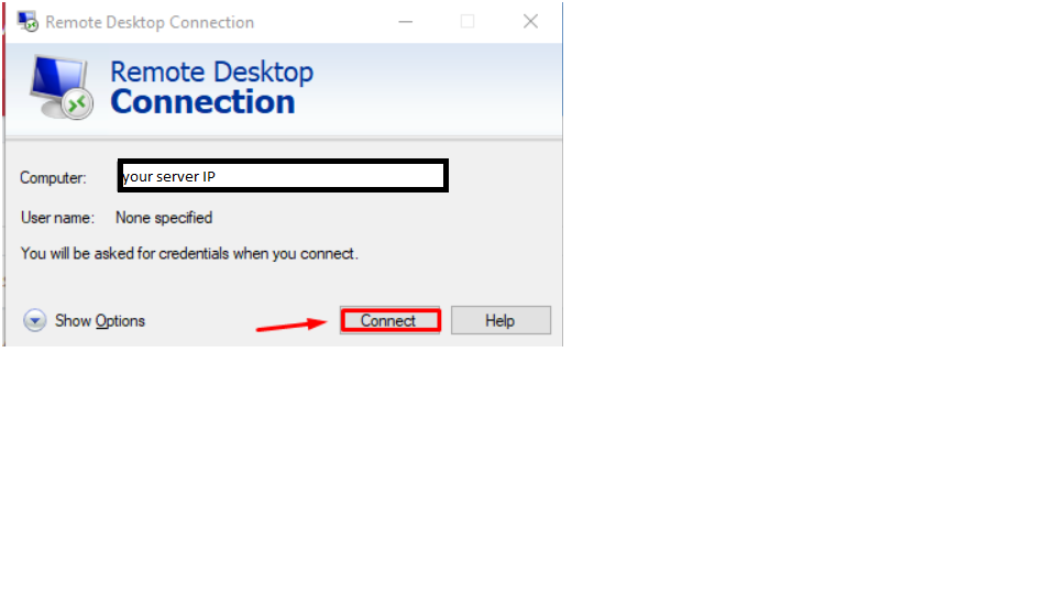 Access your server
