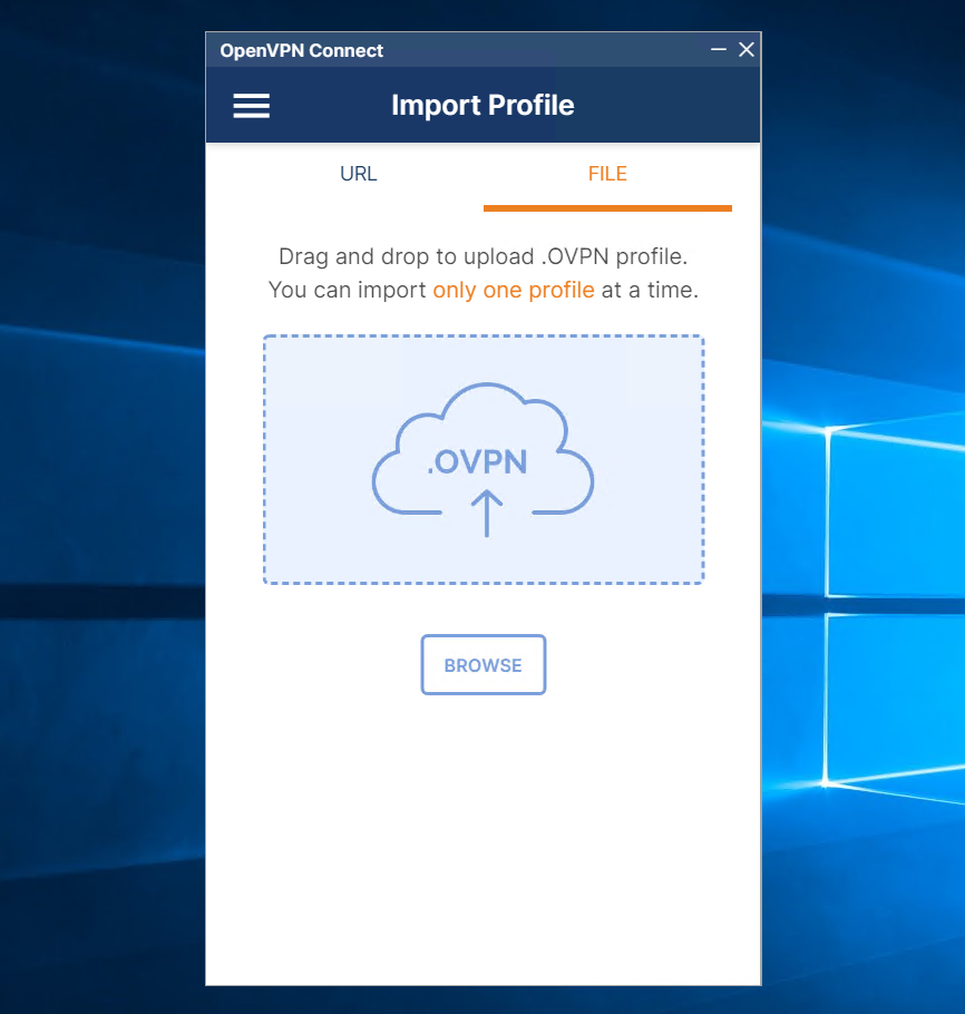 Setup OpenVPN Connect in Windows