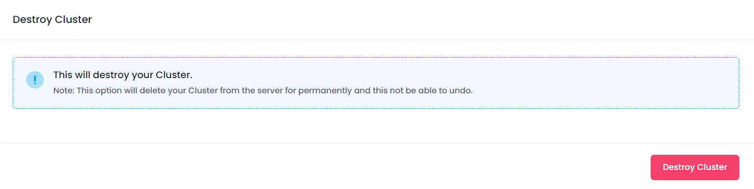Utho-database-cluster-destroy