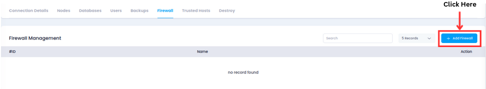Utho-database-cluster-firewall