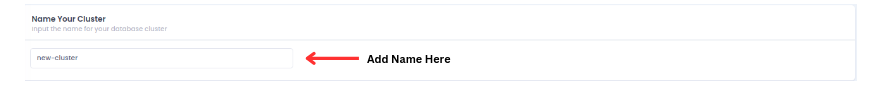 Utho-Manage-database-cluster-db-name