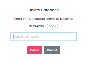 Utho-database-cluster-database-destroy