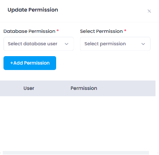 Utho-database-cluster-premission