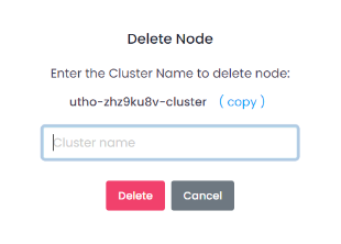 Utho-database-cluster-node-destroy
