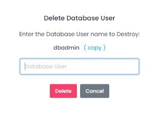 Utho-database-cluster-user-destroy