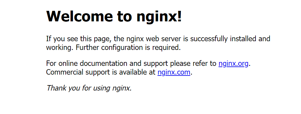 default page