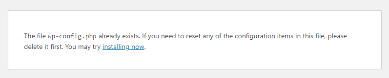 just click on ‘installing now’ link