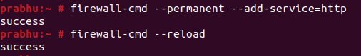 add http port in firewalld
