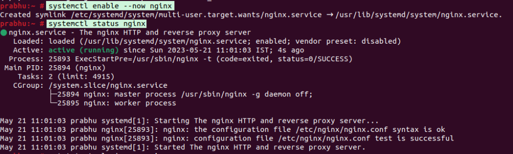 Enabling the server