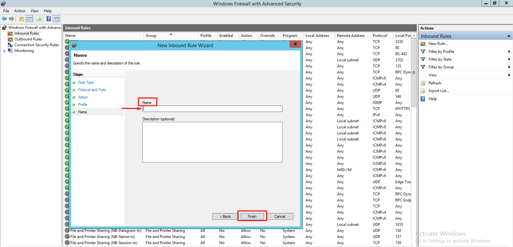 name ( how to block or allow ports in windows firewall )