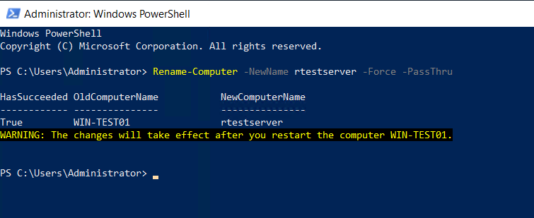 Change Computer Name