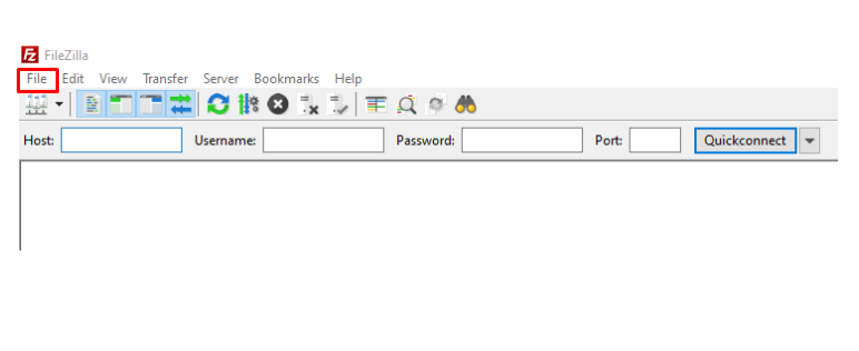 connect SFTP using Filezilla