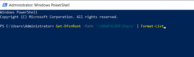 create DFS NameSpaces