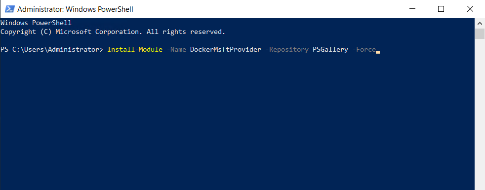 install Docker on Windows Server