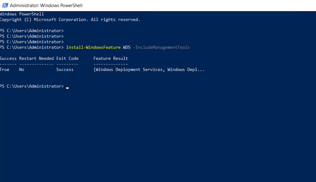 Windows Deployment Services on Windows