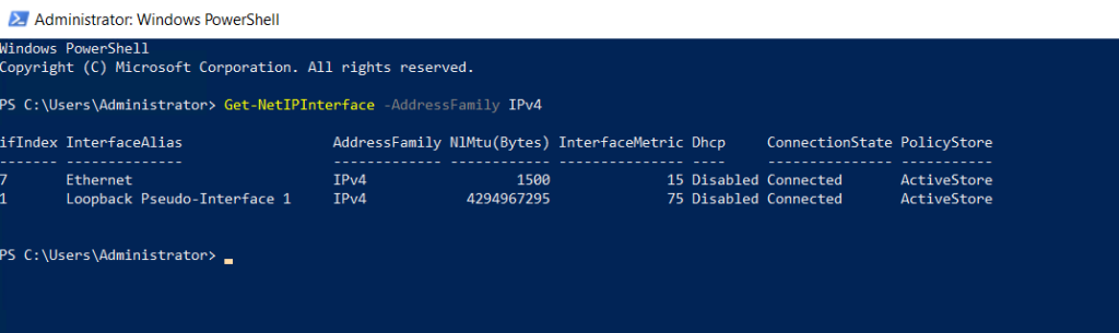 Set Static IP Address