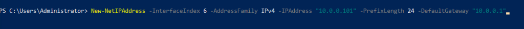 Set Static IP Address