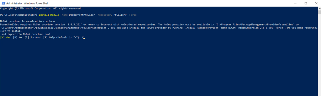 Install Docker on Windows Server