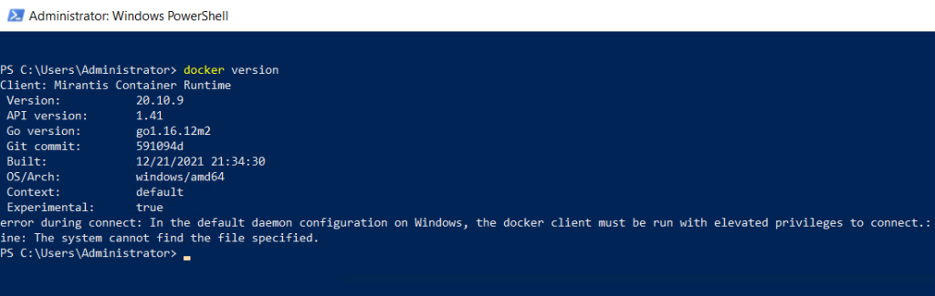 Install Docker on Windows Server