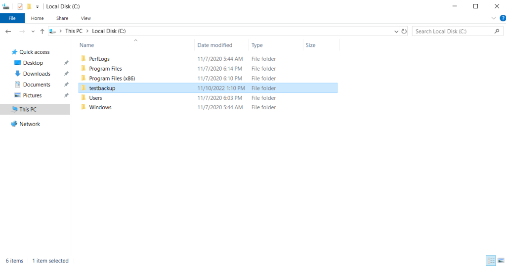 Windows Server Backup feature